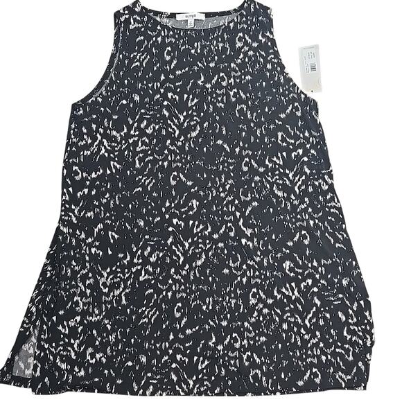 SYMPLI Sleeveless Nu Ideal Tunic Animal Print Black Top Size 18 NWT $101 - Picture 3 of 4